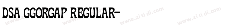 DSA ggorgap Regular字体转换